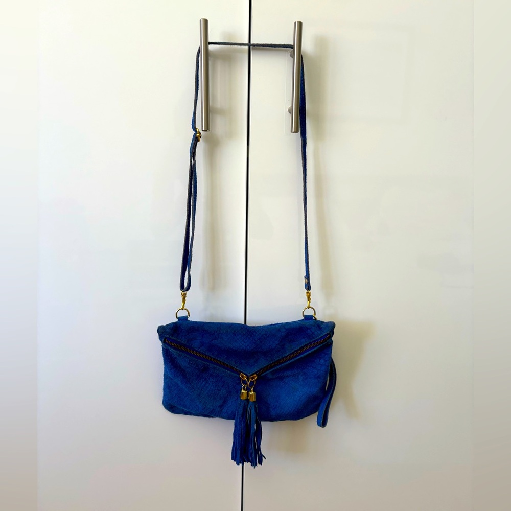 Giulia Massari Florence Envelope Made In Italy Genuine Leather Crossbody Clutch